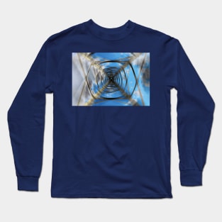 Abstract electricity pylon from below with blurry and motion effect Long Sleeve T-Shirt